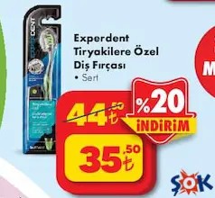 EXPERDENT TİRYAKİLERE ÖZEL DİŞ FIRÇASI SERT fiyat ve kampanya bilgisi